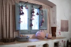 Lorena Canals Paniers Et Corbeilles Panier En Coton Bleu 12xØ30 -Accessoires de cheminée Soldes panier en coton bleu 12xoe30 5