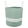 Stof Paniers Et Corbeilles Panier En Coton Jade -Accessoires de cheminée Soldes panier en coton jade 3