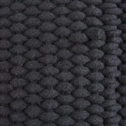 Beliani Paniers Et Corbeilles Panier En Coton Noir -Accessoires de cheminée Soldes panier en coton noir 4