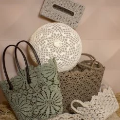 Pirouette Paris Paniers Et Corbeilles Panier En Crochet Rigide -Accessoires de cheminée Soldes panier en crochet rigide 2