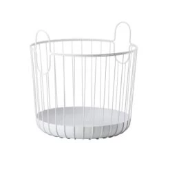 Zone Denmark Paniers Et Corbeilles Panier En Fer Gris Clair -Accessoires de cheminée Soldes panier en fer gris clair 5