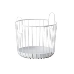 Zone Denmark Paniers Et Corbeilles Panier En Fer Gris Clair -Accessoires de cheminée Soldes panier en fer gris clair 9