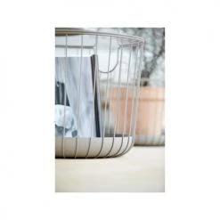 Zone Denmark Paniers Et Corbeilles Panier En Fer Taupe -Accessoires de cheminée Soldes panier en fer taupe 12