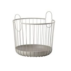 Zone Denmark Paniers Et Corbeilles Panier En Fer Gris Clair -Accessoires de cheminée Soldes panier en fer taupe 8