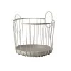 Zone Denmark Paniers Et Corbeilles Panier En Fer Taupe -Accessoires de cheminée Soldes panier en fer taupe 9