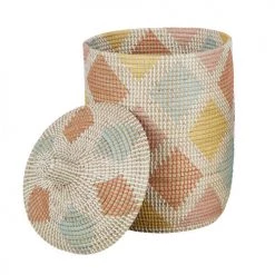Maisons Du Monde Paniers Et Corbeilles Panier En Fibre Végétale Tressée Main Multicolore -Accessoires de cheminée Soldes panier en fibre vegetale tressee main multicolore 1000 0 38 220167 2