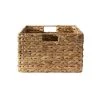 Casâme Paniers Et Corbeilles Panier En Jacinthe D'eau Armature Métal - Hauteur 17 Cm - Beige -Accessoires de cheminée Soldes panier en jacinthe d eau armature metal hauteur 17 cm beige