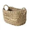Casâme Paniers Et Corbeilles Panier En Jacinthe D'eau Avec Poignées - L36xP19xH22 - Beige -Accessoires de cheminée Soldes panier en jacinthe d eau avec poignees l36xp19xh22 beige