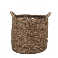 Casatera Paniers Et Corbeilles Panier En Mendong Marron