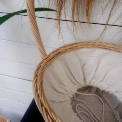 My Bliss Home Paniers Et Corbeilles Panier En Osier Naturel 30x24x50 Cm -Accessoires de cheminée Soldes panier en osier naturel 30x24x50 cm 3