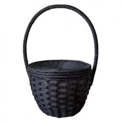 My Bliss Home Paniers Et Corbeilles Panier En Osier Noir 30x24x50 Cm