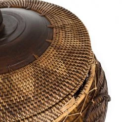 Bazar Bizar Paniers Et Corbeilles Panier En Rotin Brun Naturel -Accessoires de cheminée Soldes panier en rotin brun naturel 2