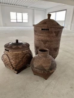 Bazar Bizar Paniers Et Corbeilles Panier En Rotin Brun Naturel -Accessoires de cheminée Soldes panier en rotin brun naturel 9