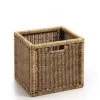 MOYCOR Paniers Et Corbeilles Panier En Rotin Marron -Accessoires de cheminée Soldes panier en rotin marron