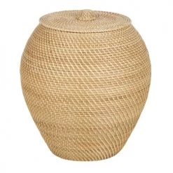 Maisons Du Monde Paniers Et Corbeilles Panier En Rotin Tressé Blanc