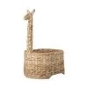 Bloomingville Paniers Et Corbeilles Panier Forme Girafe En Jacinthe D'eau Naturel -Accessoires de cheminée Soldes panier forme girafe en jacinthe d eau naturel