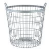 Esschert Design Paniers Et Corbeilles Panier Gris En Métal -Accessoires de cheminée Soldes panier gris en metal