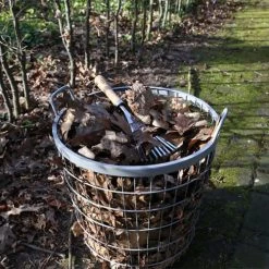 Esschert Design Paniers Et Corbeilles Panier Gris En Métal -Accessoires de cheminée Soldes panier gris en metal 3