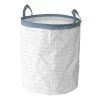 Casâme Paniers Et Corbeilles Panier Haut 2 Poignées - Hauteur 48cm - Blanc -Accessoires de cheminée Soldes panier haut 2 poignees hauteur 48cm blanc