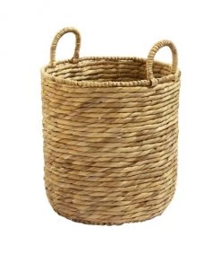 Casâme Paniers Et Corbeilles Panier Haut En Jacinthe D'eau - Beige