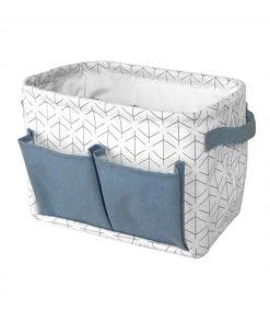 Casâme Paniers Et Corbeilles Panier Multi-compartiments Blanc Bleu