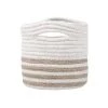 Stof Paniers Et Corbeilles Panier Ou Cache-pot En Coton Et Jute H15cm -Accessoires de cheminée Soldes panier ou cache pot en coton et jute h15cm