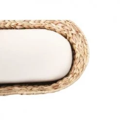 Beau Rivage Paniers Et Corbeilles Panier Ovale Pour Chien Et Chat En Jacinthe D'eau Coussin écru -Accessoires de cheminée Soldes panier ovale pour chien et chat en jacinthe d eau coussin ecru 4