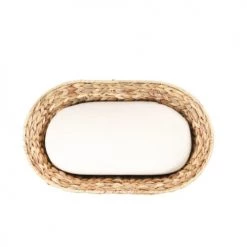 Beau Rivage Paniers Et Corbeilles Panier Ovale Pour Chien Et Chat En Jacinthe D'eau Coussin écru -Accessoires de cheminée Soldes panier ovale pour chien et chat en jacinthe d eau coussin ecru 5