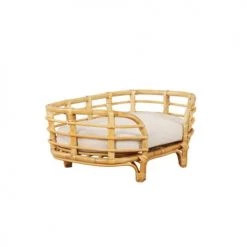 Beau Rivage Paniers Et Corbeilles Panier Ovale Pour Chien Et Chat En Rotin Coussin écru -Accessoires de cheminée Soldes panier ovale pour chien et chat en rotin coussin ecru 9