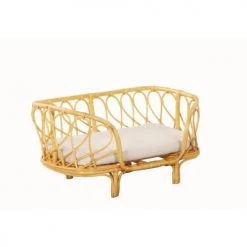 Beau Rivage Paniers Et Corbeilles Panier Rectangulaire Pour Chien Et Chat En Rotin Coloris écru -Accessoires de cheminée Soldes panier rectangulaire pour chien et chat en rotin coloris ecru 3