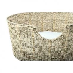 Beau Rivage Paniers Et Corbeilles Panier Rond Pour Chien Et Chat En Jonc De Mer Coussin écru -Accessoires de cheminée Soldes panier rond pour chien et chat en jonc de mer coussin ecru 5