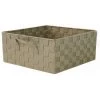 Casâme Paniers Et Corbeilles Panier Sangle 2 Poignées Coloris Taupe - 18,5 X 14 X H8cm -Accessoires de cheminée Soldes panier sangle 2 poignees coloris taupe 18 5 x 14 x h8cm