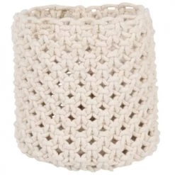 Maisons Du Monde Paniers Et Corbeilles Panier Tressé En Coton Beige