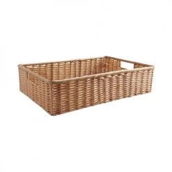 Aubry Gaspard Paniers Et Corbeilles Panière En Rotin Synthétique Avec Passe-main Longueur 40cm