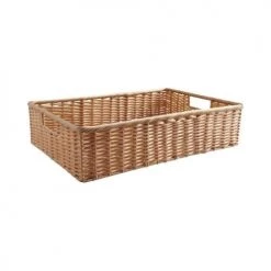 Aubry Gaspard Paniers Et Corbeilles Panière En Rotin Synthétique Avec Passe-main Longueur 50cm