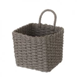 Unimasa Paniers Et Corbeilles Panière Grise En Fibre De Papier Tressée 18 Cm