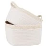 Maisons Du Monde Paniers Et Corbeilles Paniers Blancs Et Beiges (X2) -Accessoires de cheminée Soldes paniers blancs et beiges x2 1000 11 31 228729 1