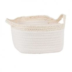 Maisons Du Monde Paniers Et Corbeilles Paniers Blancs Et Beiges (X2) -Accessoires de cheminée Soldes paniers blancs et beiges x2 1000 11 31 228729 3