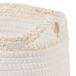 Maisons Du Monde Paniers Et Corbeilles Paniers Blancs Et Beiges (X2) -Accessoires de cheminée Soldes paniers blancs et beiges x2 1000 11 31 228729 4