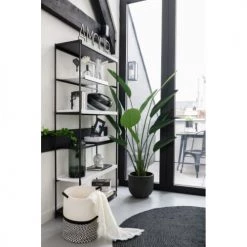 LANADECO Paniers Et Corbeilles Paniers Coton Corde écru/noir - Lot De 4 -Accessoires de cheminée Soldes paniers coton corde ecru noir lot de 4 2