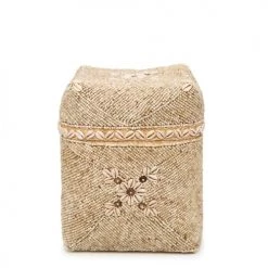 Bazar Bizar Paniers Et Corbeilles Paniers De Fleurs En Perles Naturelles Marron Lot De 3 -Accessoires de cheminée Soldes paniers de fleurs en perles naturelles marron lot de 3 4