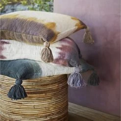 Madam Stoltz Paniers Et Corbeilles Paniers En Bambou - Lot De 2 -Accessoires de cheminée Soldes paniers en bambou lot de 2 2