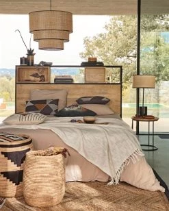 Maisons Du Monde Paniers Et Corbeilles Paniers En Fibre Végétale Beige Et Noir (X2) -Accessoires de cheminée Soldes paniers en fibre vegetale beige et noir x2 1000 10 10 210504 8