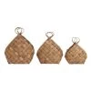 House Doctor Paniers Et Corbeilles Paniers En Fibres Naturelles Beige Lot De 3 -Accessoires de cheminée Soldes paniers en fibres naturelles beige lot de 3