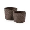 Compactor Paniers Et Corbeilles Paniers En Jonc De Mer Teinté - Lot De 2 -Accessoires de cheminée Soldes paniers en jonc de mer teinte lot de 2
