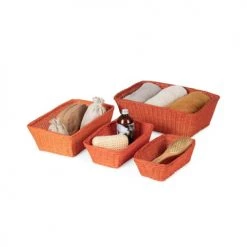 Compactor Paniers Et Corbeilles Paniers En Jonc De Mer Tressés - Lot De 4 -Accessoires de cheminée Soldes paniers en jonc de mer tresses lot de 4 5