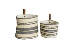 Bloomingville Paniers Et Corbeilles Paniers En Jute Beige Lot De 2