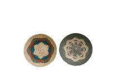 Bloomingville Paniers Et Corbeilles Paniers En Jute Multicolore Lot De 2