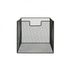 Pomax Paniers Et Corbeilles Paniers En Métal Noir Lot De 2