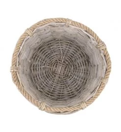 MOYCOR Paniers Et Corbeilles Paniers En Rotin Et Corde (x3) -Accessoires de cheminée Soldes paniers en rotin et corde x3 9